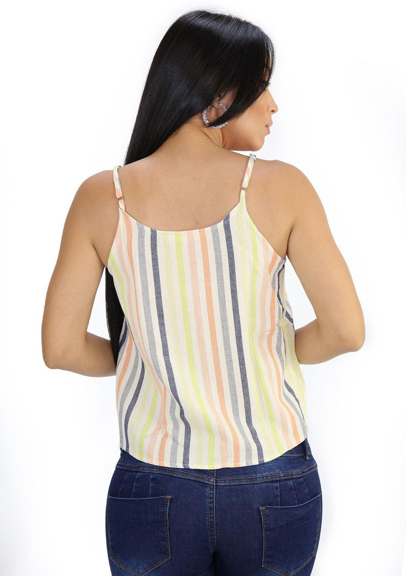 SCMITB4517 Ivory Multi Blusa de Mujer by Scarcha - Pompis Stores