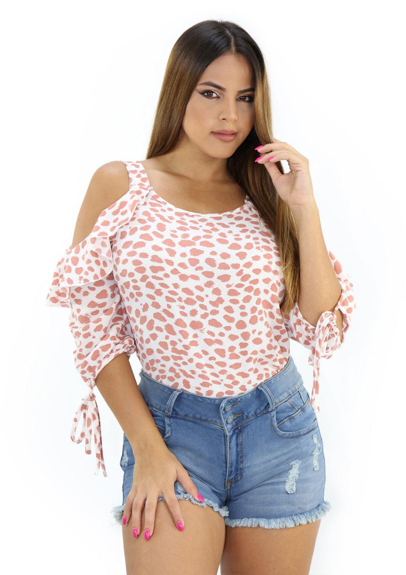 SCNMT10167 Coral Blusa de Mujer by Scarcha - Pompis Stores