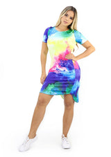 SCNYD129N Multicolor Tie Dye Traje Corto de Mujer by Scarcha - Pompis Stores