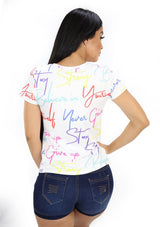 SCNYX128N2 Believe in Your Self Blusa de Mujer by Scarcha - Pompis Stores