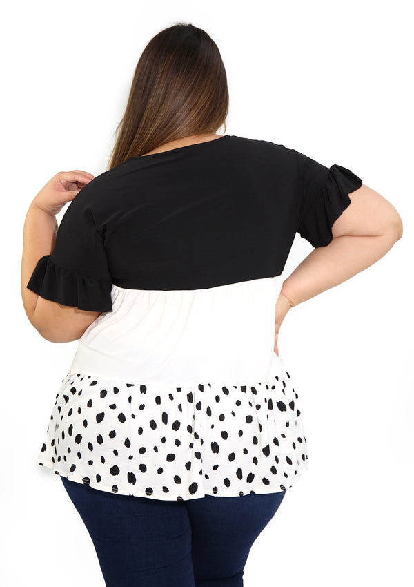 5668 Blusa de Mujer Plus Size