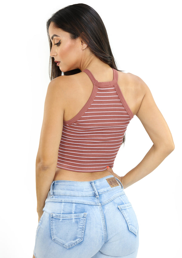 SUNT25 Top Corto de Mujer