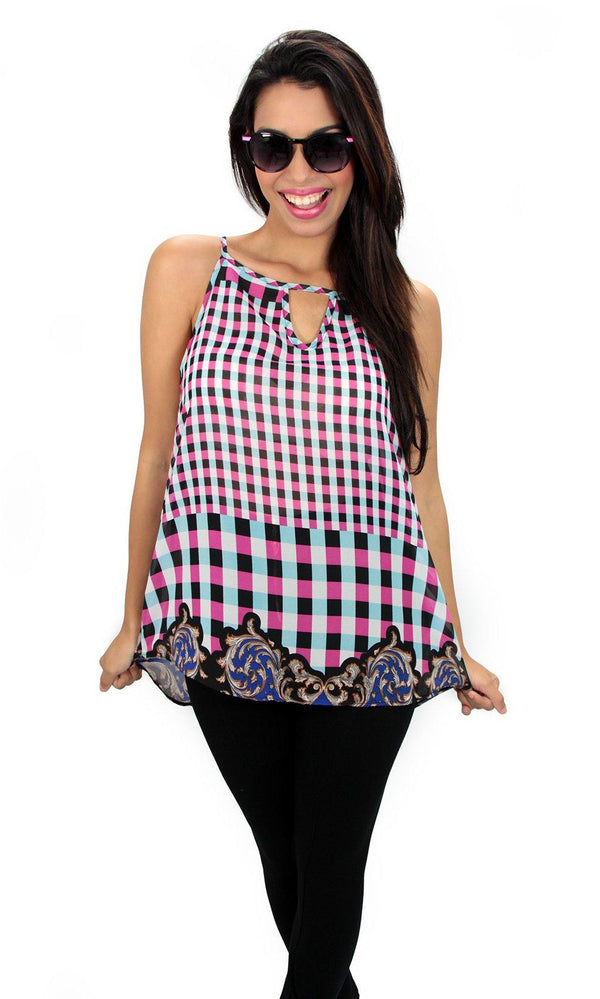 3708 Printed Top Trendy by Keila Hernández - Pompis Stores