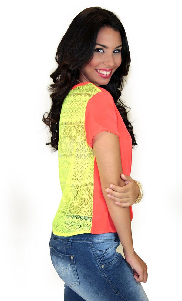39111 Lace Tee Trendy by Keila Hernández