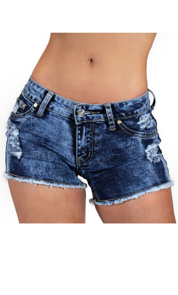 TDS5 Destroyed Denim Short Trendy by Keila Hernandez
