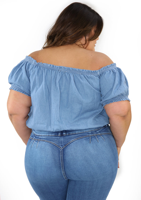 5078 Blusa de Mujer Plus Size