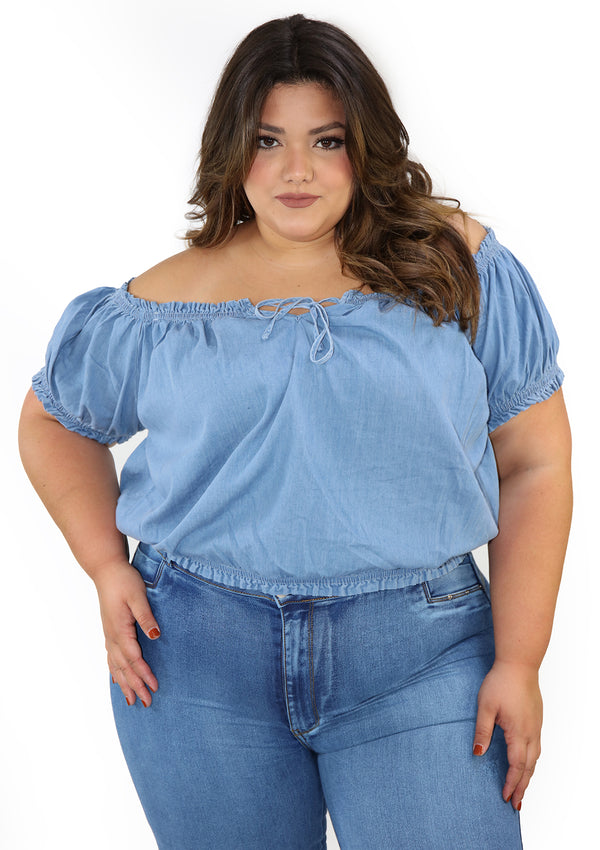 5078 Blusa de Mujer Plus Size