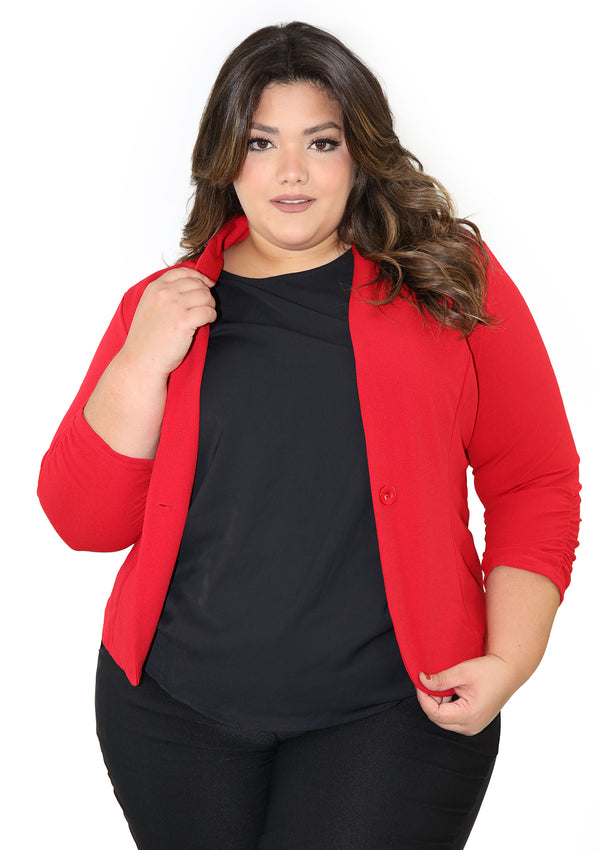 3715 Blazer de Mujer Plus Size