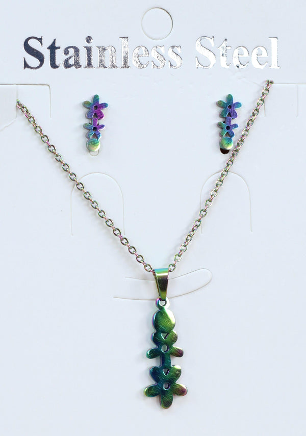 1077 Set Pantalla, Cadena y Charms - Pompis Stores