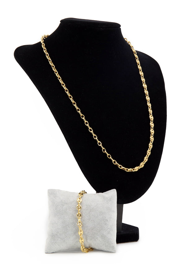 1147 Set Cadena y Pulsera de Hombre