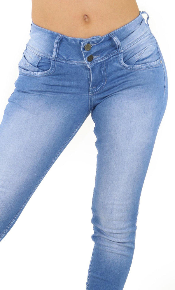 18590 Maripily Women's Distressed Skinny Jean