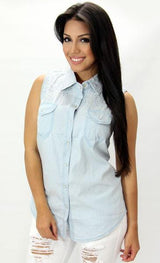 1018 Cami Blouse by Barbara Bermudo - Pompis Stores