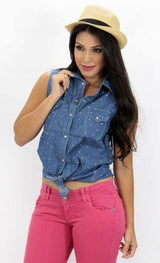 1019 Cami Blouse by Barbara Bermudo - Pompis Stores