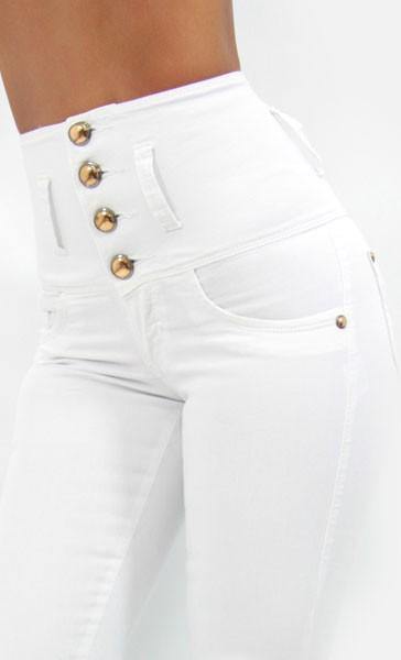 LAST ONE 17322 Maripily High Waist Skinny Jean - Pompis Stores