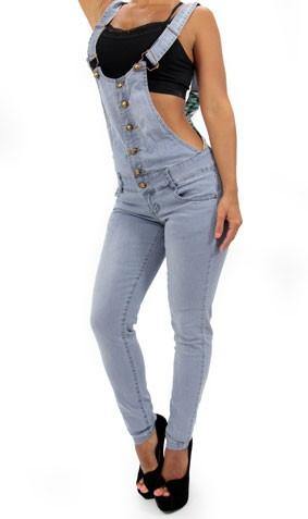 LAST ONE 17328 Maripily Denim Overall - Pompis Stores