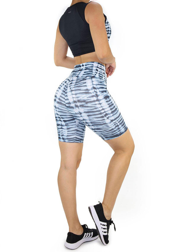 6322 Tie Dye Set (Biker) Leggins Deportivo de Mujer by Scarcha